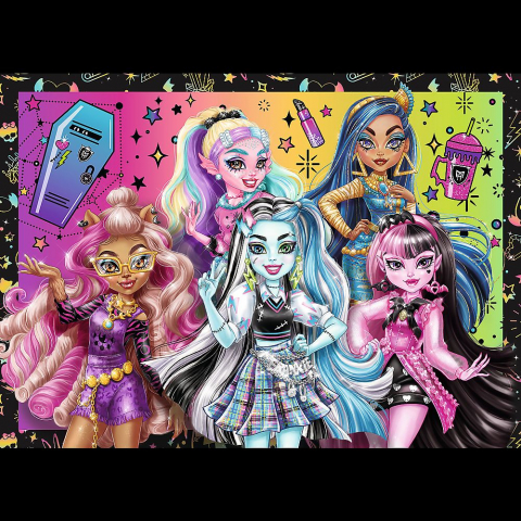 PUZZLE TREFL 4IN1 MONSTER HIGH O ZI ELECTRIZANTA [4]