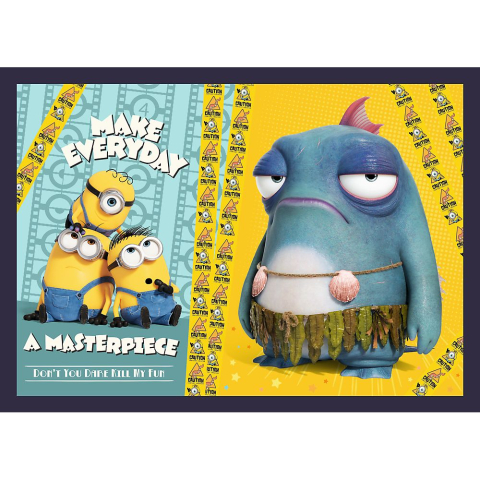 PUZZLE TREFL 4IN1 NOILE AVENTURI ALE MINIONILOR [2]