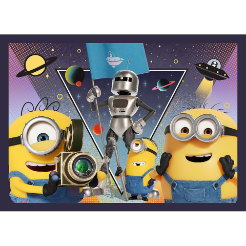 PUZZLE TREFL 4IN1 NOILE AVENTURI ALE MINIONILOR [4]