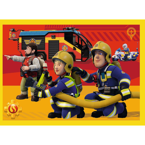 PUZZLE TREFL 4IN1 POMPIER CU SIRENA [3]