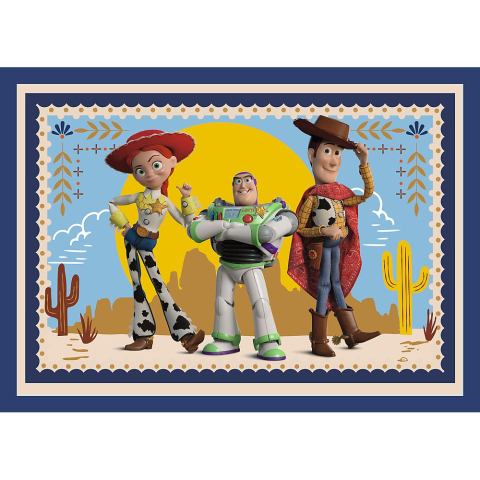 PUZZLE TREFL 4IN1 PREMIUM PLUS KIDS TOY STORY 5 POSTER INCLUS [2]