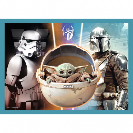 Puzzle Trefl 4 în 1 Star Wars - Mandalorianul  [2]