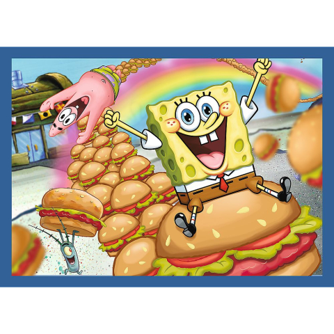 PUZZLE TREFL 4IN1 VIATA ACVATICA A LUI SPONGEBOB [3]