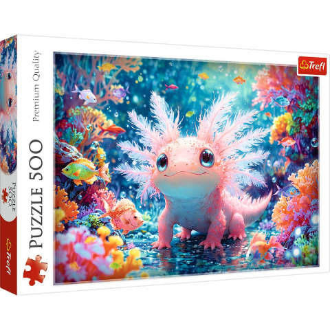 Puzzle personaje - PUZZLE TREFL 500 AXOLOTL