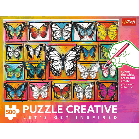 PUZZLE TREFL 500 CREATIVE COLECTIE DE FLUTURI [2]