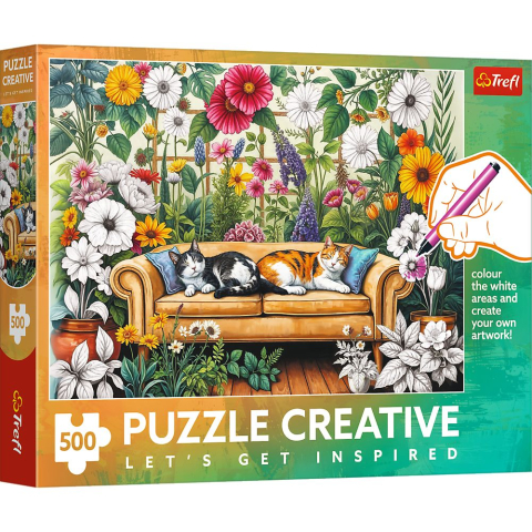 Puzzle personaje - PUZZLE TREFL 500 CREATIVE ORANGERIA PSICII