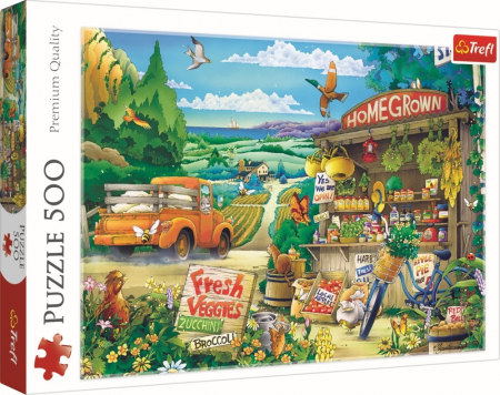 Puzzle Trefl adulti - Puzzle Trefl 500 Dimineața la Țară 