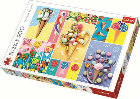 Puzzle Trefl adulti - Puzzle Trefl 500 Dulciuri Delicioase 