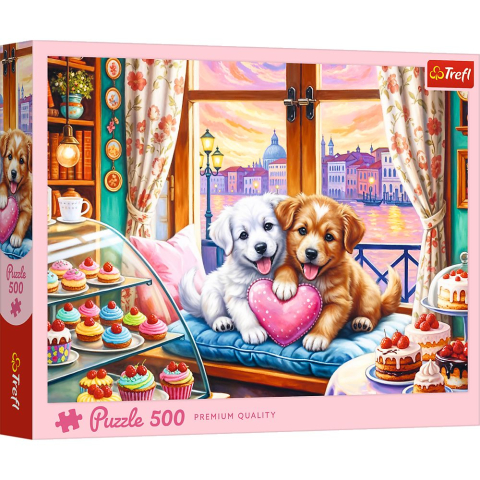 Puzzle personaje - PUZZLE TREFL 500 IUBIRE DE CATELUS