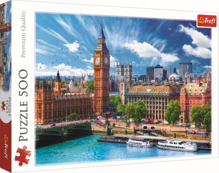 Puzzle Trefl adulti - Puzzle Trefl 500 O Zi cu Soare la Londra 