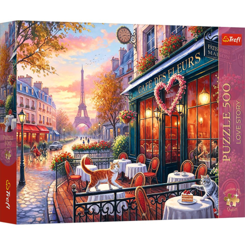 Puzzle personaje - PUZZLE TREFL 500 PREMIUM PLUS DRAGOSTE LA PARIS