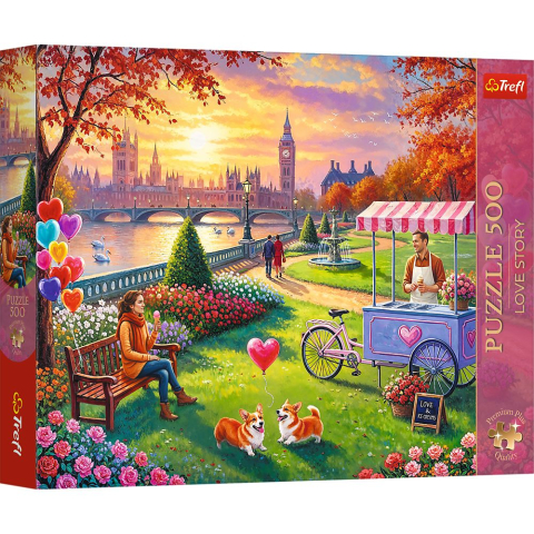 Jocuri si articole copii - PUZZLE TREFL 500 PREMIUM PLUS LOVE STORY LONDRA ROMANTICA