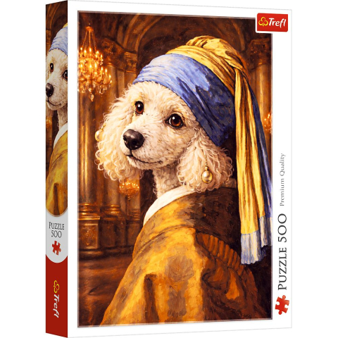 Puzzle - PUZZLE TREFL 500 PUDEL CU O PERLA
