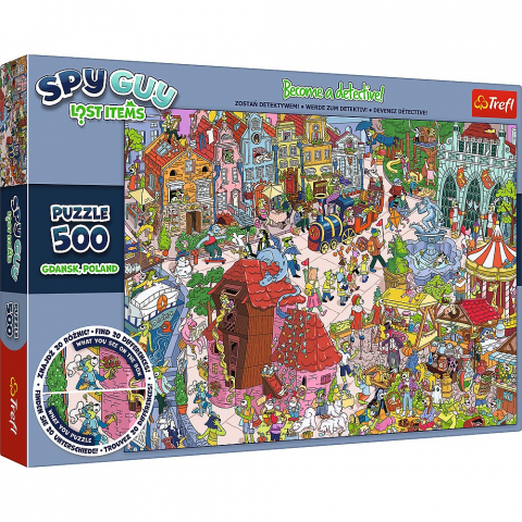 Puzzle copii - Puzzle Trefl 500 Spy Guy Obiecte Pierdute In Gdansk Polonia