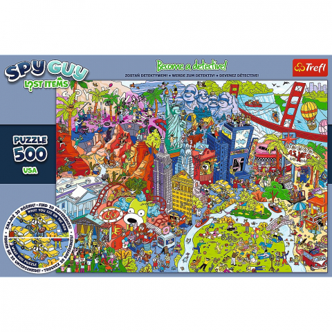 Puzzle Trefl 500 Spy Guy Obiecte Pierdute In Usa [2]