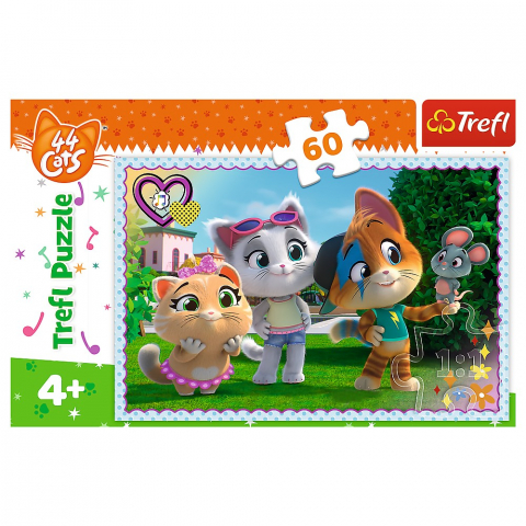 PUZZLE TREFL 60 44 PISICI JOCUL PISICILOR [2]