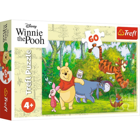 Puzzle - PUZZLE TREFL 60 DISNEY WINNIE THE POOH MIERE DELICIOASA