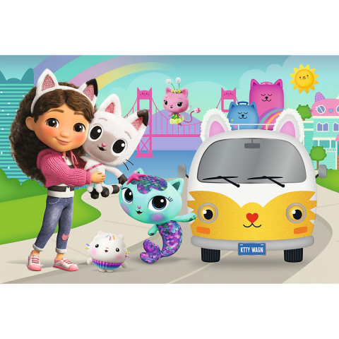 PUZZLE TREFL 60 GABBYS DOLLHOUSE CASA PISICII LUI GABBY [1]