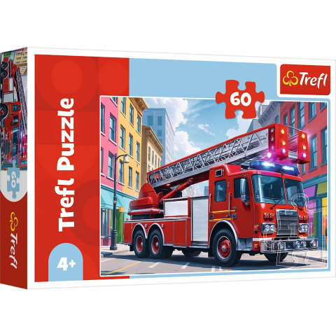 Jocuri si articole copii - PUZZLE TREFL 60 MASINA DE POMPIERI