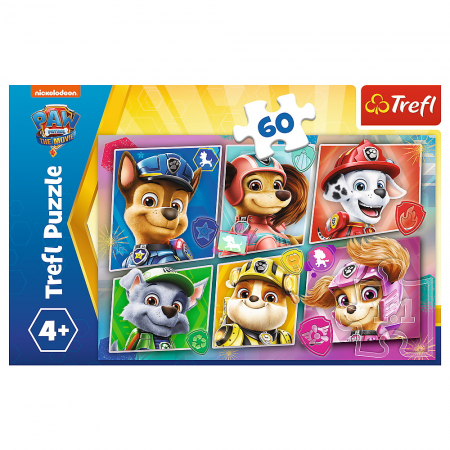 Puzzle trefl 60 patrula catelusilor catelusii pregatiti de actiune [2]