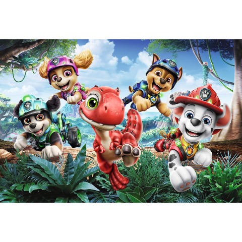 PUZZLE TREFL 60 PATRULA CATELUSILOR DINOZAURI LA SALVARE [1]
