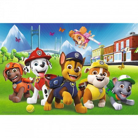 Puzzle Trefl 60 Piese Patrula Cățelușilor - Cățelușii în Iarbă  [1]