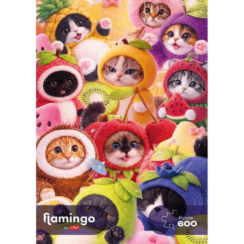 PUZZLE TREFL 600 FLAMINGO PISICUTE FRUCTATE [2]