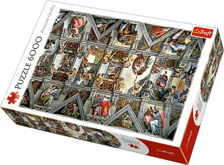 Puzzle Trefl adulti - Puzzle Trefl 6000 Tavanul Capelei Sixtine 