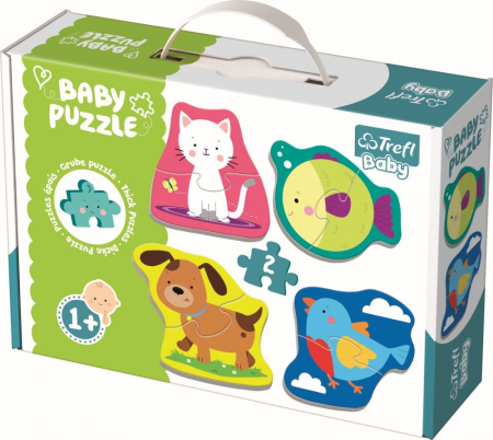Jocuri si articole copii - Puzzle Trefl Baby Clasic Animale 8 Piese 