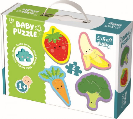 Jocuri si articole copii - Puzzle Trefl Baby Clasic Fructe și Legume 8 Piese 