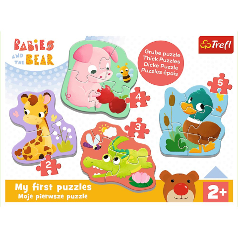 PUZZLE TREFL BABY CLASIC PUII DE ANIMALE 14 PIESE [5]