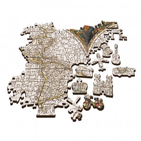 Puzzle Trefl din Lemn 1000 Piese Harta Lumii Antice [2]