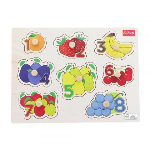 Puzzle - PUZZLE TREFL DIN LEMN 8 PIESE FRUCTE