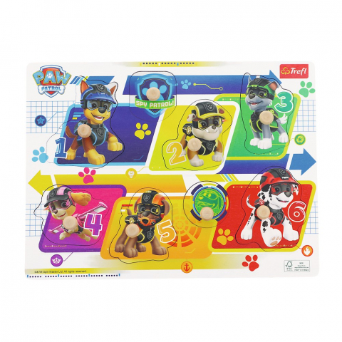 Puzzle - PUZZLE TREFL DIN LEMN 8 PIESE PATRULA CATELUSILOR