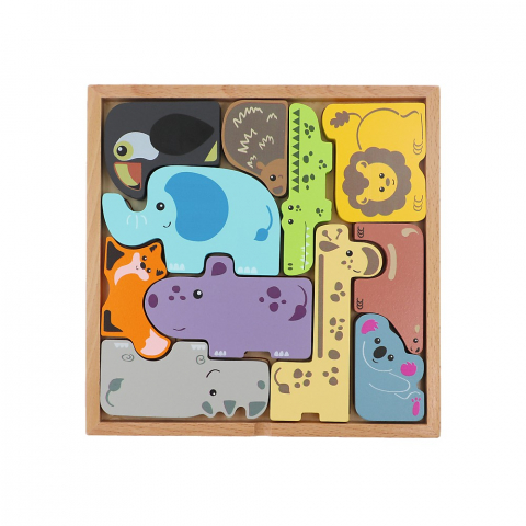 PUZZLE TREFL DIN LEMN ECHIPA DE LA ZOO [1]