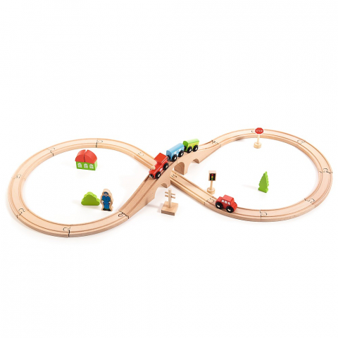 PUZZLE TREFL DIN LEMN SINA DE TREN AMUZANTA [1]