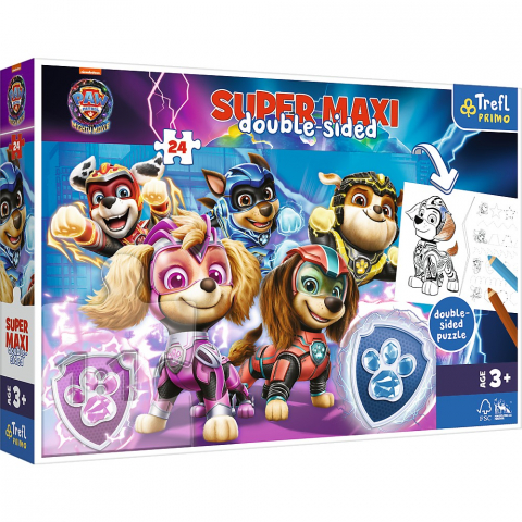 Jocuri si articole copii - Puzzle Trefl Primo 24 Super Maxi - Patrula Cățelușilor: Echipa în Acțiune