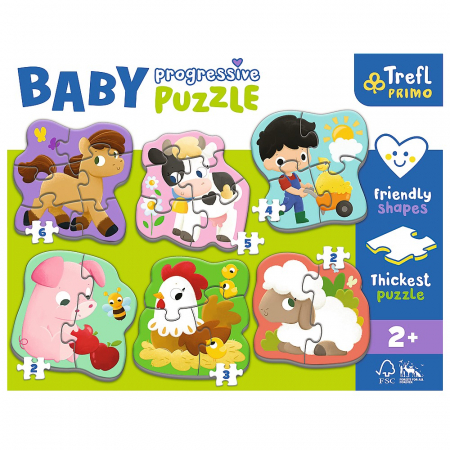 Puzzle Trefl Primo Baby Progressive Ferma  [1]