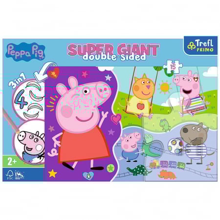 Puzzle Trefl Primo Super Giant 15 Peppa Pig  [3]
