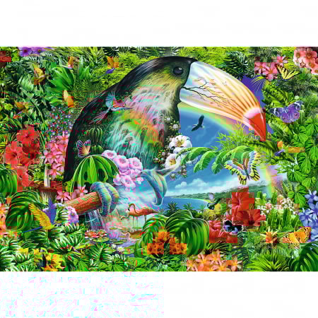 Puzzle Trefl Spiral 1040 Piese Animale Tropicale  [1]