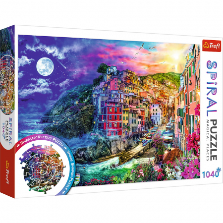 Jocuri si articole copii - Puzzle Trefl Spiral 1040 Piese Portul Magic 