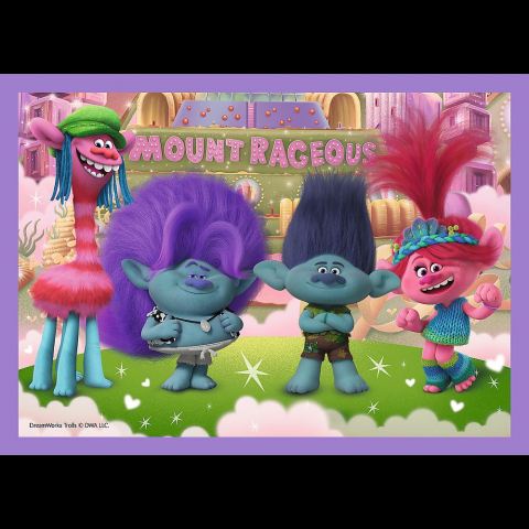 PUZZLES 4IN1 TROLII AVENTURILE TROLILOR COLORATI [1]