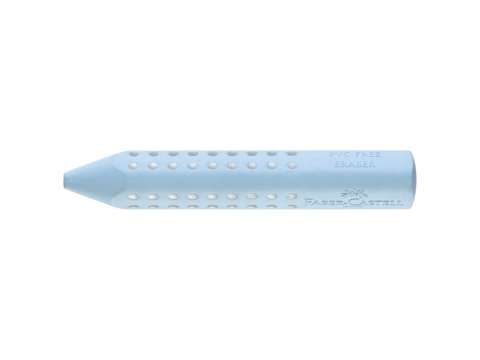 Papetarie & Birotica - Radieră Grip 2001 bleu sky Faber-Castell, triunghiulară, fără PVC