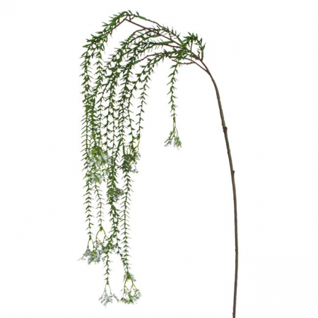 Decoratiuni - Ramura de agatat decorativa artificiala cu flori albe