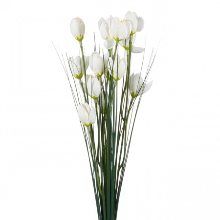 Ramura decorativa artificiala cu flori albe [1]