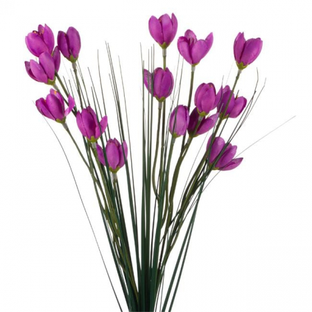 Ramura decorativa artificiala cu flori mov [1]