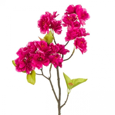 Ramura migdal decorativa artificiala cu flori fucsia [1]