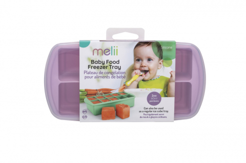 Jocuri si articole copii - Recipient Refrigerare Hrana Bebe, Melii, Roz 59 Ml X 10 Cub