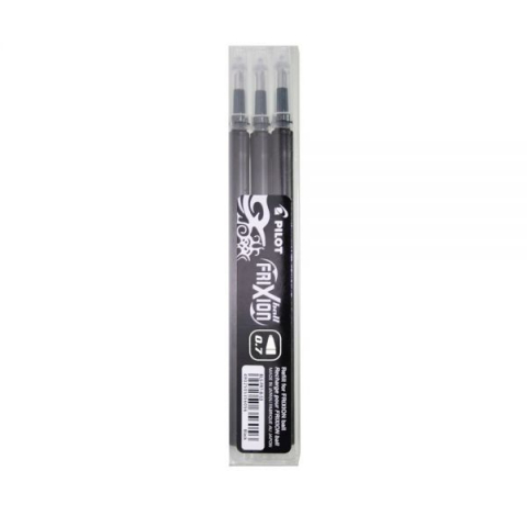 Rollere - Rezerva roller Pilot Frixion Ball 0.7 mm, 3 bucati/set,negru