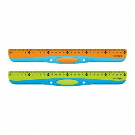 Rigla plastic bicolora [2]